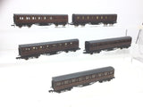 Graham Farish 0626/0636 N Gauge LMS 57ft Suburban Coach x5