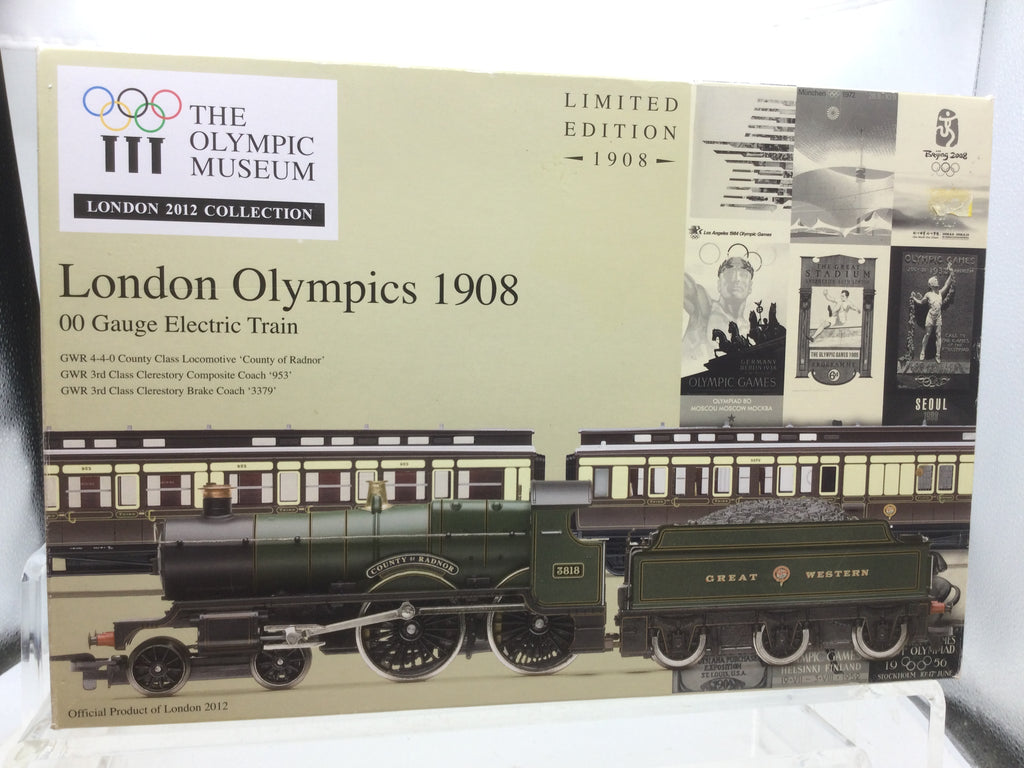 1908 Train Hornby R2980 OO Gauge London Olympics 1908 Train Pack GWR County DCC FITTED