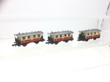 Fleischmann 8056 N Gauge PZB 4 Wheel 2nd Class Coach 056 x3 (L1)