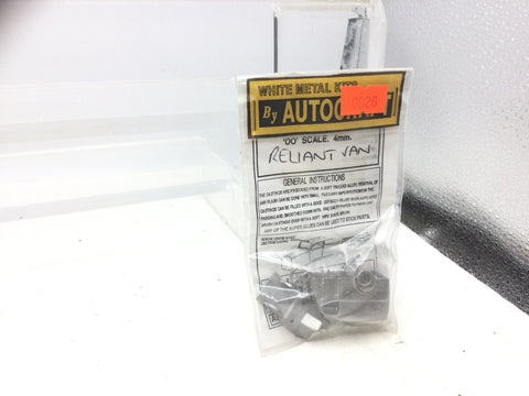 Autocraft OO Gauge Reliant Van Whitemetal Kit
