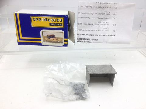 Springside DS2 OO Gauge Garden Workshop Scene Whitemetal Kit
