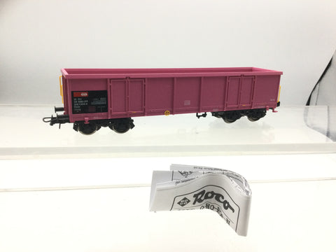 Roco 47215 HO Gauge SBB Pink Gondola Wagon