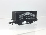 Minitrix N508 N Gauge 8 Plank Wagon Roberts Jenks