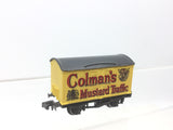 Peco NR-P141 N Gauge Vent Van Colmans Mustard