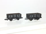 Graham Farish 2111 N Gauge 7 Plank Wagon Frost x2