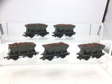 Replica 13411 OO Gauge BR Grey 24t Hopper Wagon B436872 x5