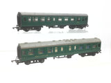 Triang T132/T134 TT Gauge BR Green Mk1 Coaches S15021/S1771