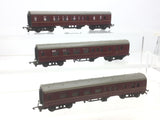 Triang T83 TT Gauge BR Maroon Brake Coach 34001 x3