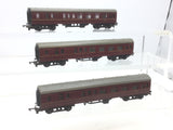 Triang T83 TT Gauge BR Maroon Brake Coach 34001 x3