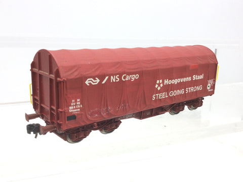 Roco HO Gauge NS Tarpaulin Wagon 466 8 176-5 (REPAINTED)