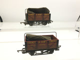 Hornby R6211 OO Gauge 7 Plank Sheet Rail Wagon Chance & Hunt x2
