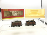 Hornby R6211 OO Gauge 7 Plank Sheet Rail Wagon Chance & Hunt x2