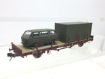 Roco 47096 HO Gauge SNCF Flat Wagon with Military Vehicle Load
