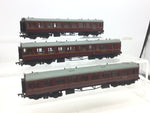 Replica 12042/12052 OO Gauge BR Maroon Collett Coaches x3