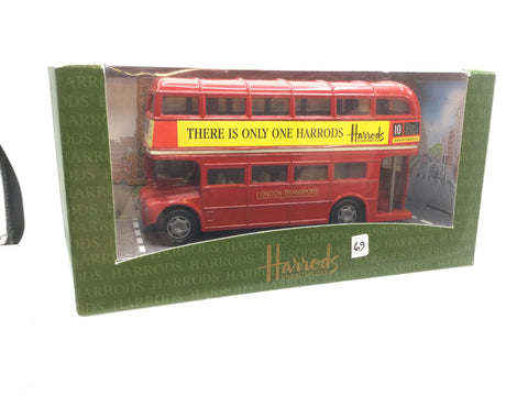 Diecast 1:64(?) Scale London Bus Harrods