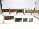 Job Lot of Hornby Dublo/Wardie OO Gauge Cast Metal Station Signs