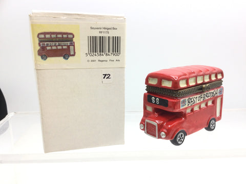 Regency Fine Arts Best of British Double Decker Bus Trinket Box