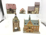 Job Lot of Assorted German N Gauge Kit Built Buildings (L2)