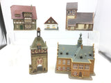 Job Lot of Assorted German N Gauge Kit Built Buildings (L2)
