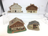 Job Lot of Assorted German N Gauge Kit Built Buildings (L4)
