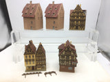 Job Lot of Assorted German N Gauge Kit Built Buildings (L5)