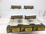 Graham Farish 0662 N Gauge LNER Teak 4 Wheel Coach x4