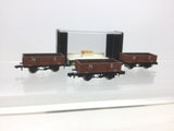 Graham Farish 2002 N Gauge 5 Plank Wagon NE 600647 x3