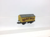 Peco NR-P120 N Gauge Salt Wagon Saxa Yellow 251