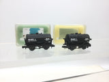 Peco NR-P160 N Gauge Tank Wagon Shell/BP x2
