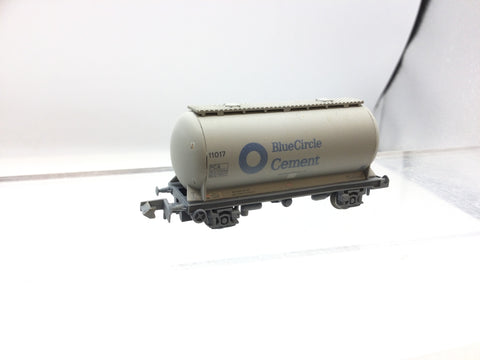 Graham Farish 373-003D N Gauge Blue Circle PCA Wagon 11017 Weathered