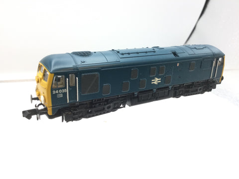 Graham Farish 372-975 N Gauge BR Blue Class 24/0 24035