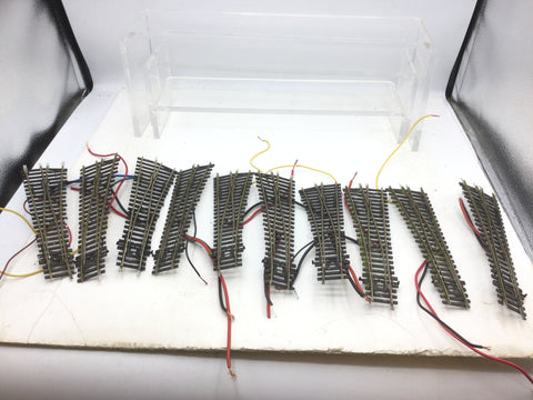 Job Lot of Peco OO Gauge Nickel Silver Code 100 Electrofrog Points (NO SPRINGS)