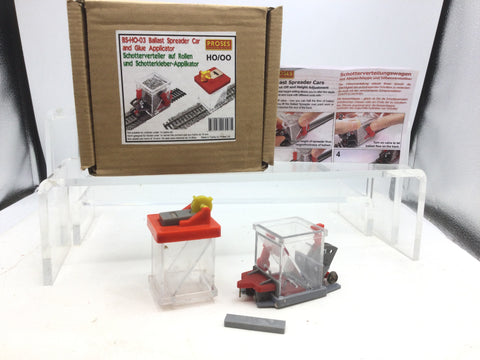 Proses BS-HO-03 HO/OO Gauge Advanced Ballast Spreader Car & Glue Applicator Set