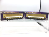 Dapol NC-007/NC-008 N Gauge GWR Chocolate/Cream B-Set Coaches