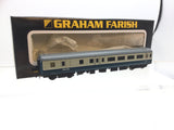 Graham Farish 374-677B N Gauge BR Blue/Grey Mk2 Brake 2nd Open Coach E9481