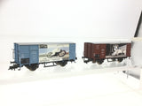 Roco 47654/47655 HO Gauge DR Covered Goods Wagons BMW