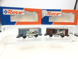 Roco 47654/47655 HO Gauge DR Covered Goods Wagons BMW