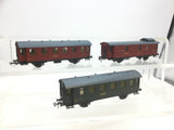 Piko 0726 HO Gauge SNCF 4 Wheeled Coach Triple Pack