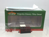 Bachmann 392-027 OO-9 Gauge Baguley-Drewry 70hp Diesel Lined Crimson DCC Fitted