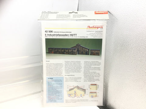 Auhagen 42506 HO Gauge Low Relief Background Buildings Card Kit