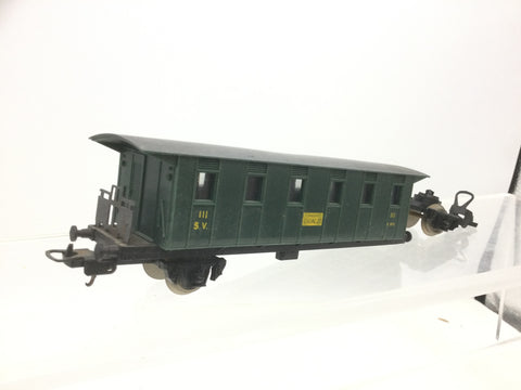 Lima HO Gauge Padova Calazo 4 Wheel 3rd Class Coach (NEEDS ATTN)