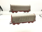 Marklin 47209 HO Gauge Set of 2 SNCF Covered Coil Wagons
