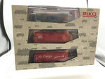 Piko 58037 HO Gauge Set of 3 DB/NS/OBB Covered Coil Wagons