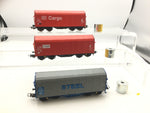 Piko 58037 HO Gauge Set of 3 DB/NS/OBB Covered Coil Wagons