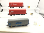 Piko 58037 HO Gauge Set of 3 DB/NS/OBB Covered Coil Wagons