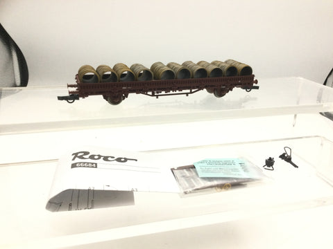 Roco 66684 HO Gauge CFL Stake Wagon with Coil Load