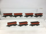 Graham Farish N Gauge Railfreight HEA Hopper Wagons x7 (REPAINTED)