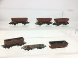 Peco N Gauge BR Bauxite HEA Hopper Wagons x5 (REPAINTED)