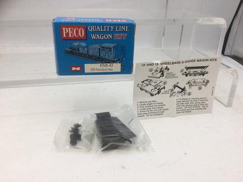 Peco KNR-43 N Gauge 10ft Wheelbase Standard Box Van Kit