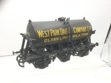 Kit Built O Gauge Brass 6 Wheel Milk Tank Wagon West Park Dairy 2547